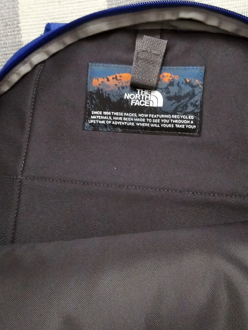 The North Face Blue and Orange Men's Hiking Backpack